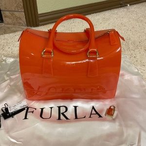 FURLA Candy Handbag Orange/Red